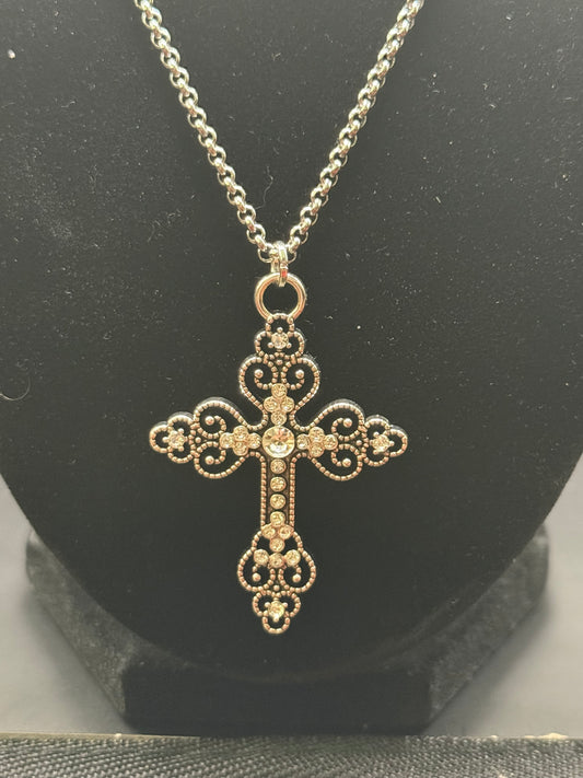 Fancy Cross Necklace