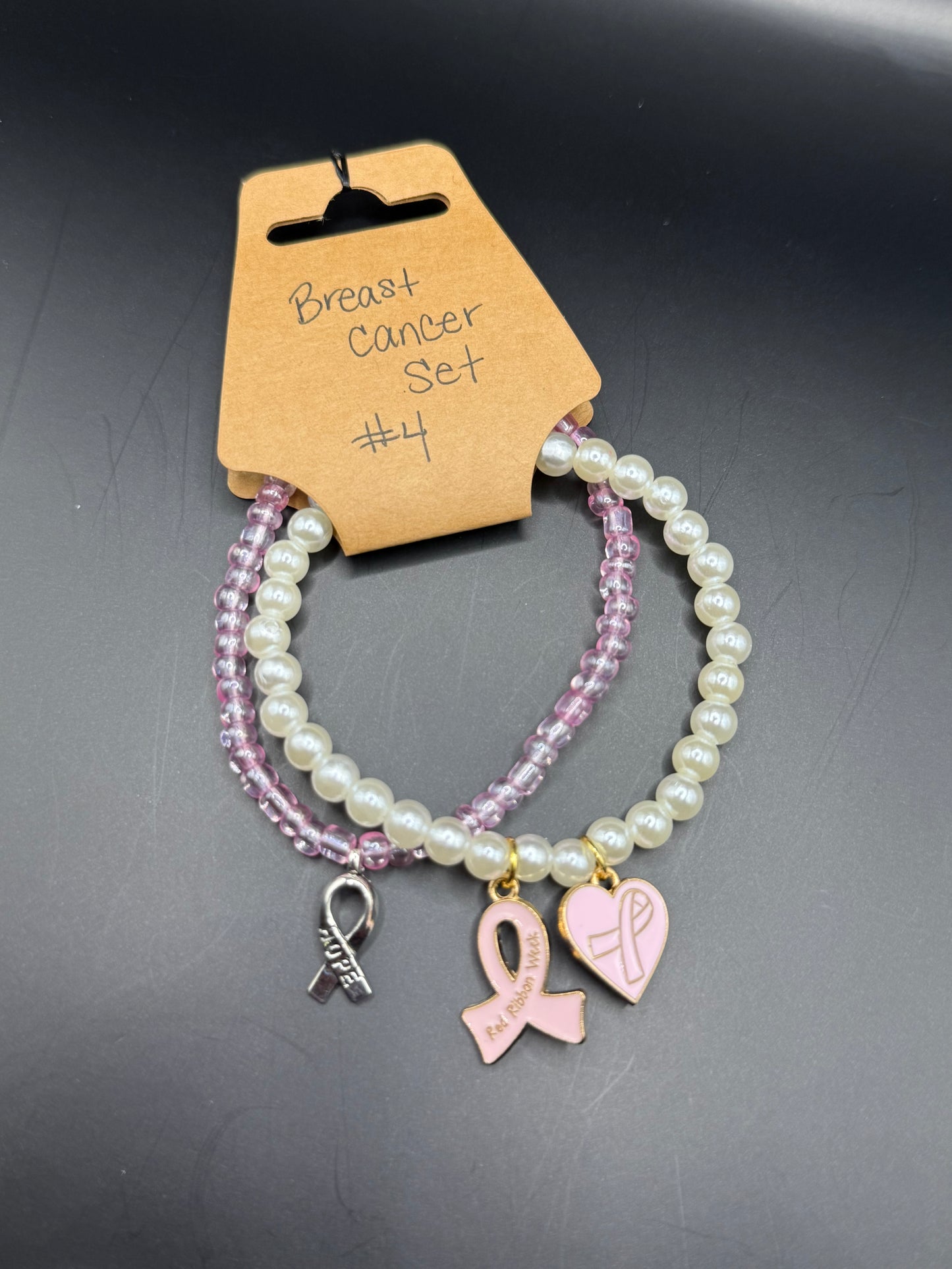 Breast Cancer Bracelet Set 4