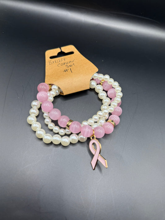 Breast Cancer Bracelet Set 1