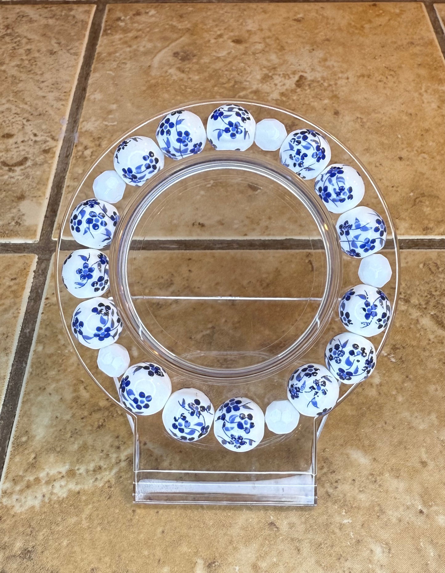 White & Blue Floral