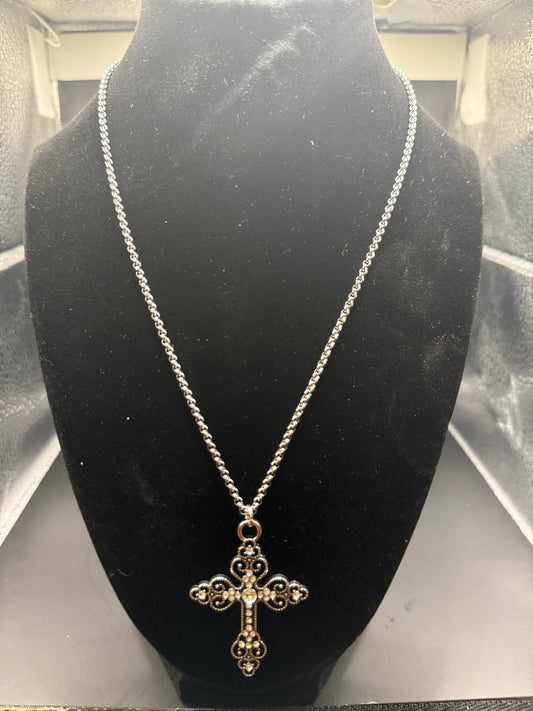Fancy Cross Necklace
