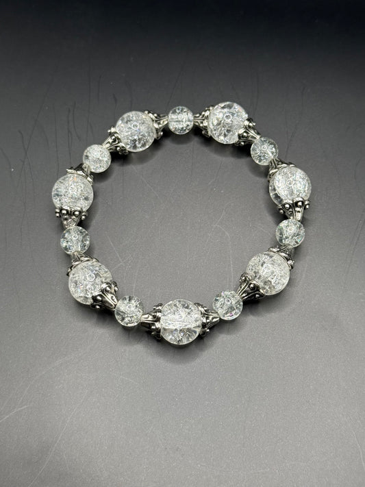 Clear Glass Crackle