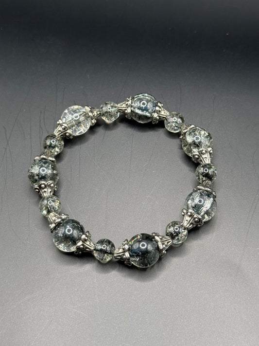 Grey Glass Crackle