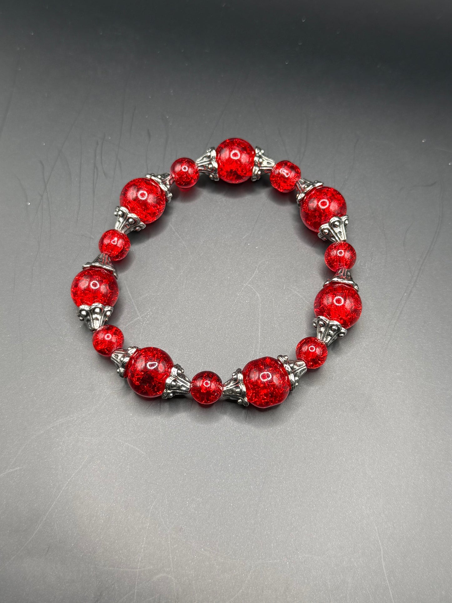 Red Glass Crackle