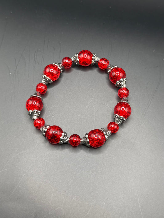 Red Glass Crackle