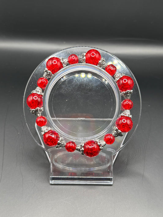 Red Glass Crackle