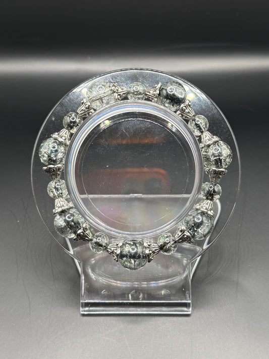 Grey Glass Crackle
