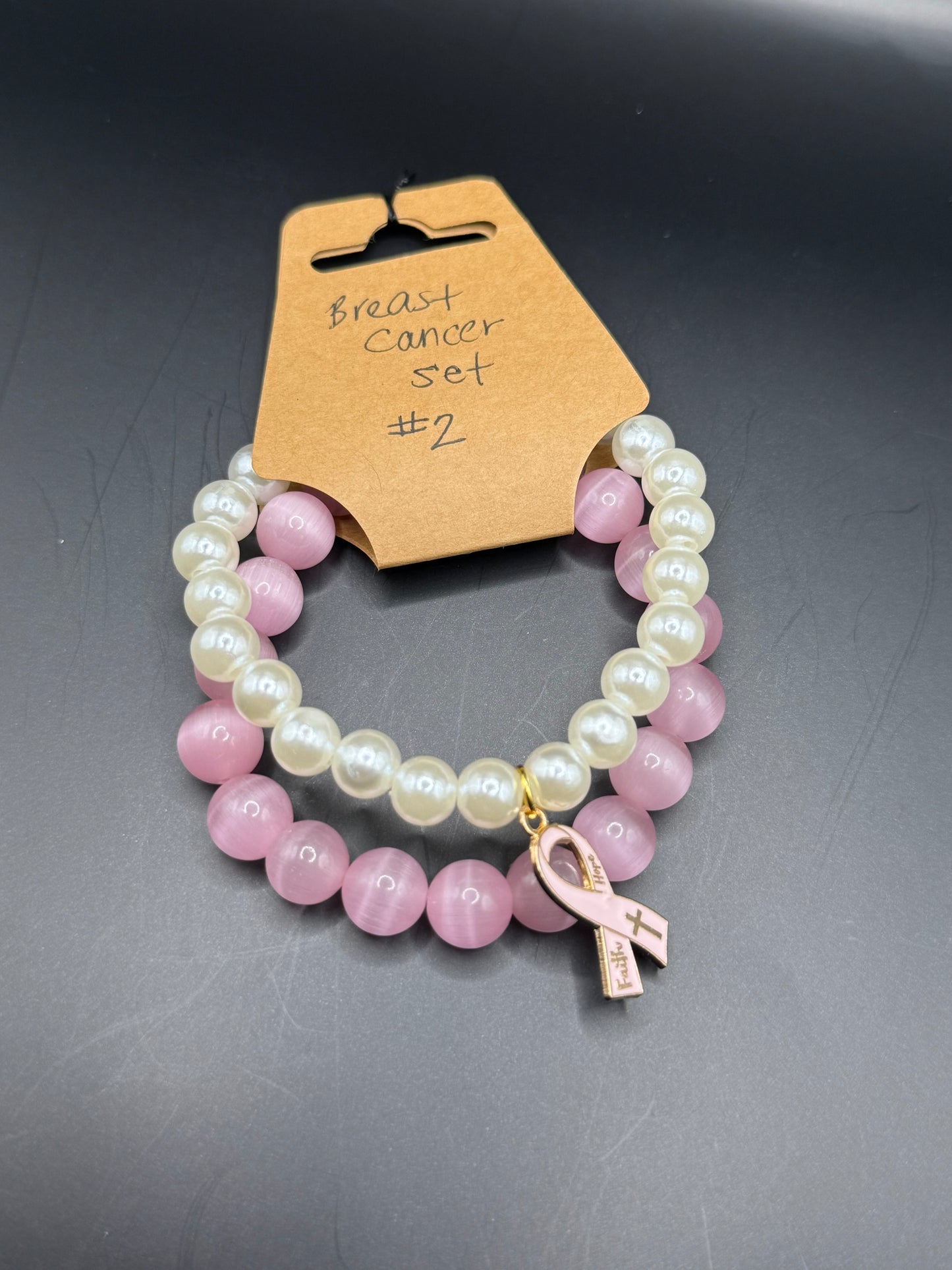 Breast Cancer Bracelet Set 2