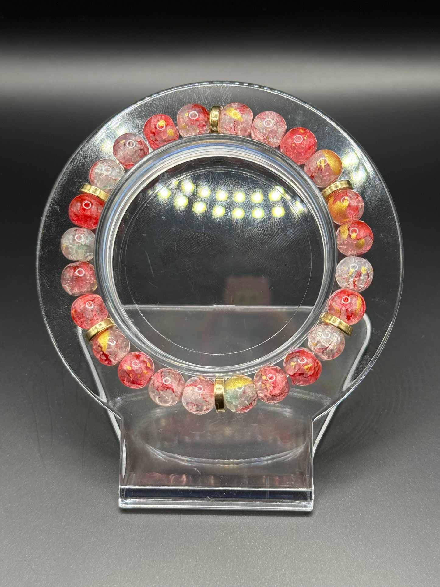 Red & Gold Bracelet Set